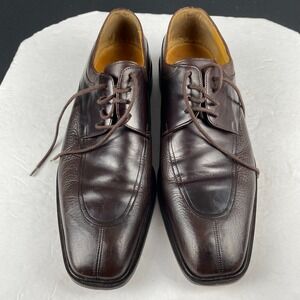 Mezlan Nigel Mens Brown Leather‎ Derby Lace Up Dress Shoes Sz 10.5 M